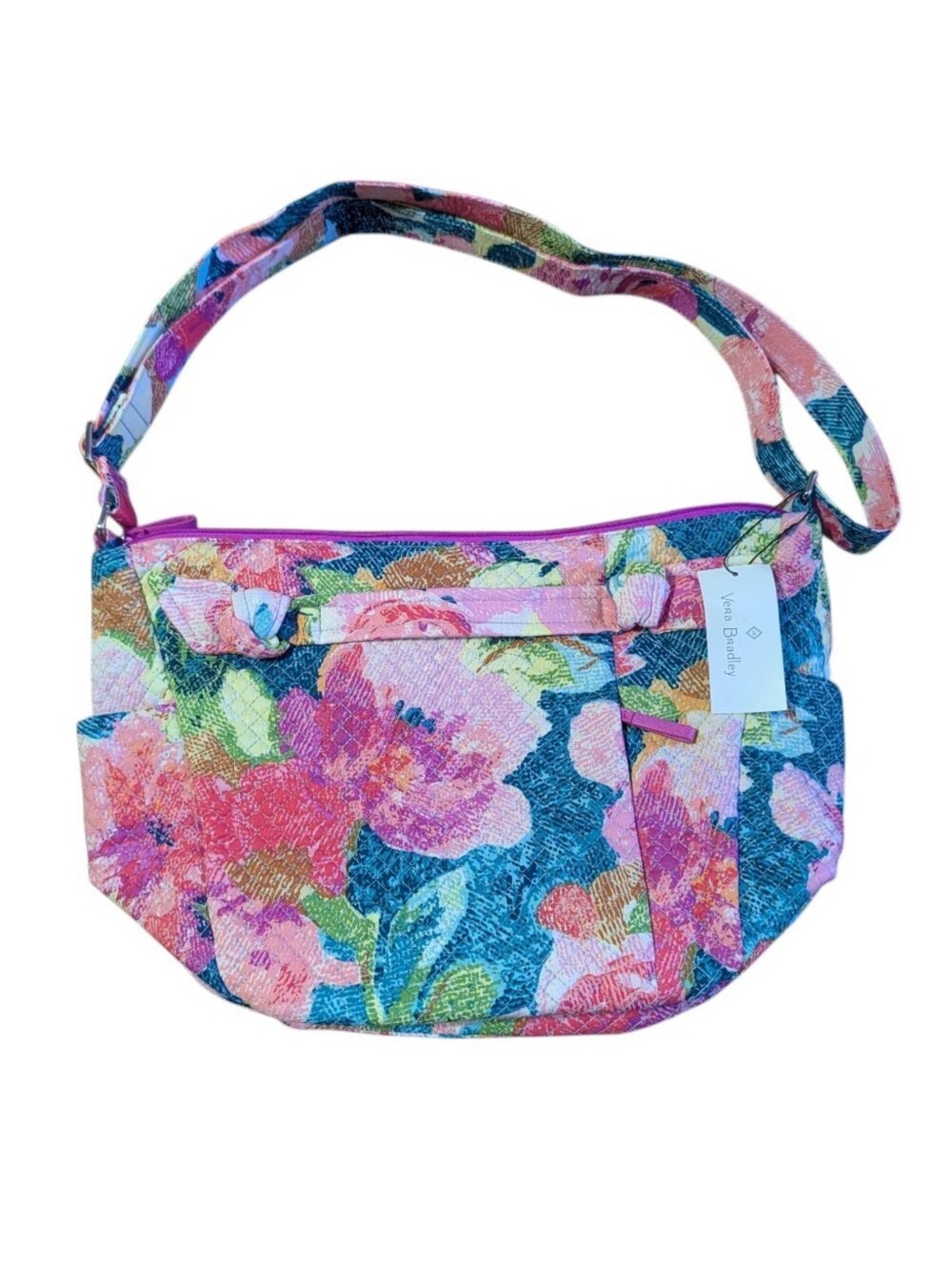 Vera Bradley Hadley on the Go Satchel in Super Bloom